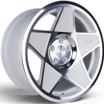 19x8.5 3SDM 0.05 5x112 et42 CB73.1 White Cut