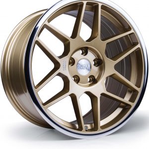 18x8.5 0.09-SF 5x112 et42 CB73.1 Gold Mirror Lip