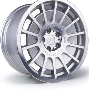 18x8.5 3SDM 0.66 5x100 et35 CB73.1 Silver Mirror Polished Face