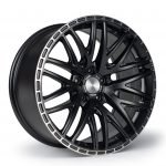 18x8 3SDM 0.75 5x114.3 et35 CB73.1 Matt Black / Machined Lip
