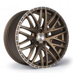 18x8 3SDM 0.75 5x112 et35 CB73.1 Satin Bronze / Machined Lip