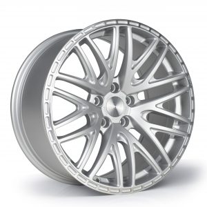 18x8 3SDM 0.75 5x100 et35 CB73.1 Satin Silver / Machined Lip